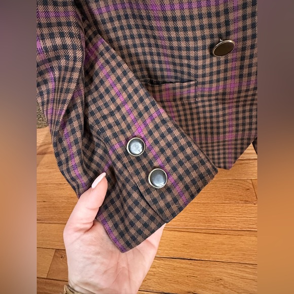 Vintage Sasson Plaid Blazer - Picture 8 of 12